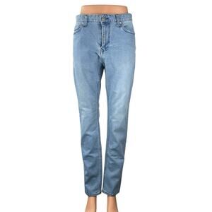 Five Four LA Women's Blue High Rise Light Wash Straight Leg Denim Jeans Size 33